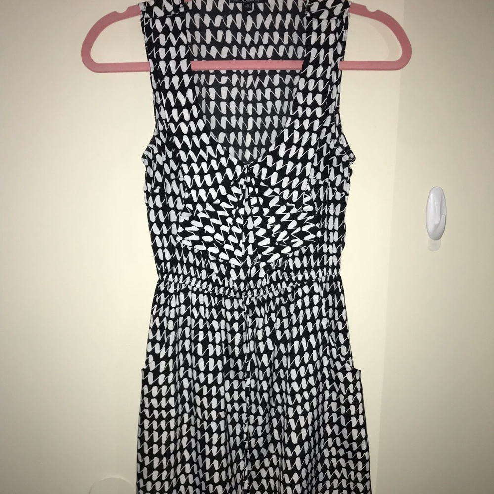 Black & white classic work dress